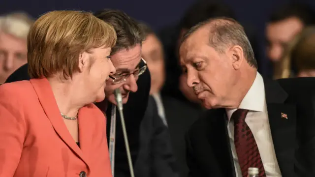 Almanya Başbakanı Angela Merkel İstanbul ziyareti sırasında Cumhurbaşkanı Erdoğan'la görüştü.