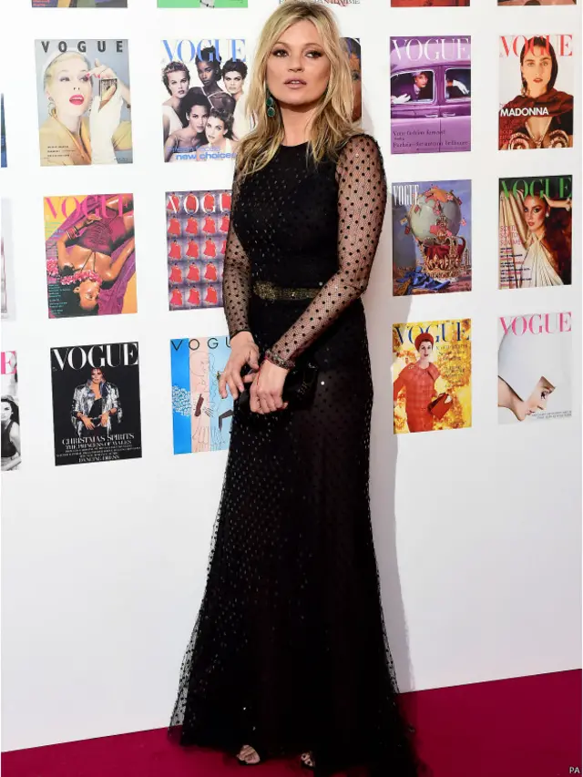 Посетила гала-вечер и Кейт Мосс - одна из самых прославленных женщин в истории модельного бизнеса.