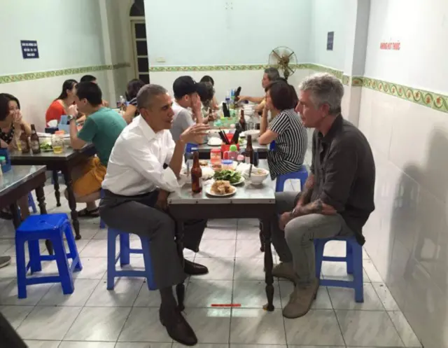 obama bourdain
