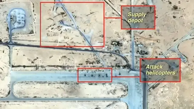 شركة ستراتفور تقول إنها التقطت هذه الصور للقاعدة الجوية قبل الحادث