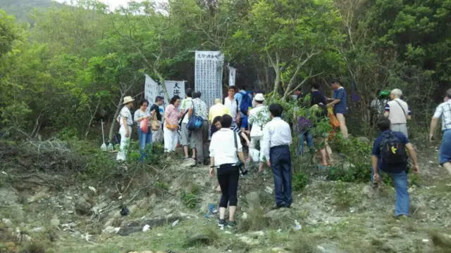 吉澳岛东南角悼念死难逃港者的纪念碑