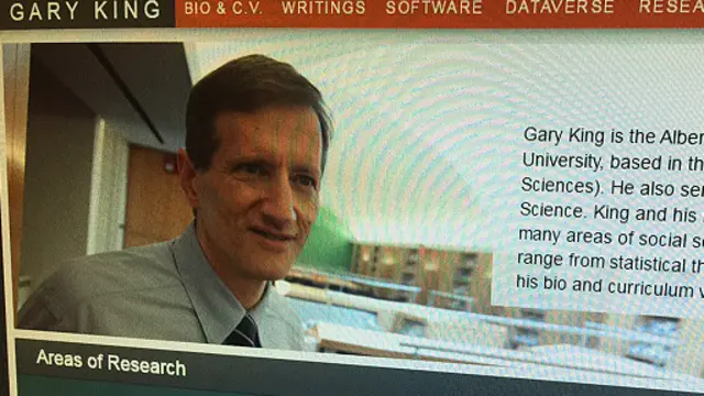 Gary King是哈佛的校级教授