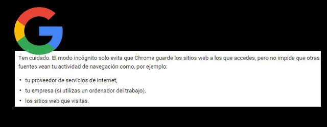La letra pequeña de Chrome