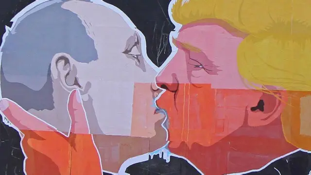 ट्रम्प-पुतिन चुंबन