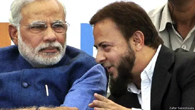 मोदी के साथ ज़फ़र सरेशवाला