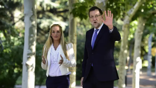 Mariano Rajoy y Lilian Tintori