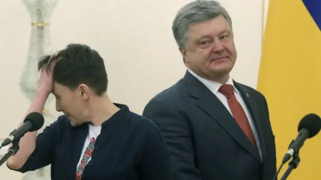 Порошенко и Савченко