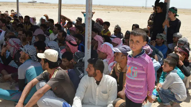 تمكنت نحو 40 أسرة من الفرار من الفلوجة.