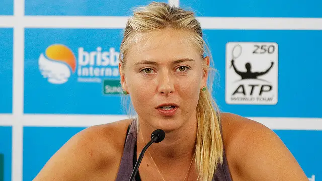 أقرت شارابوفا بتعاطيها المنشطات