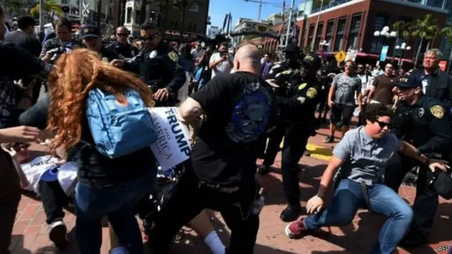 ریلی کے لیے ٹرمپ شہر میں موجود تھے