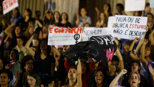 protes perkosaan brasil