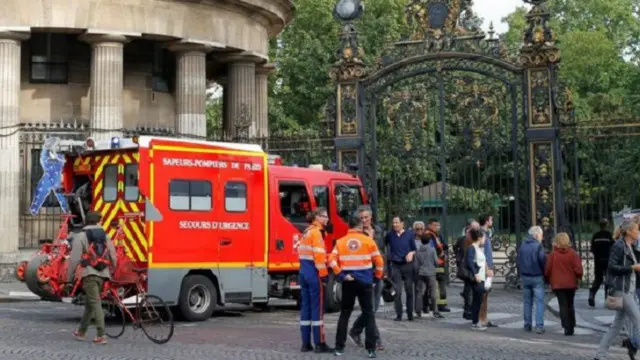 هرعت سيارات الإطفاء إلى متنزه مونسو بعد أن ضربه البرق