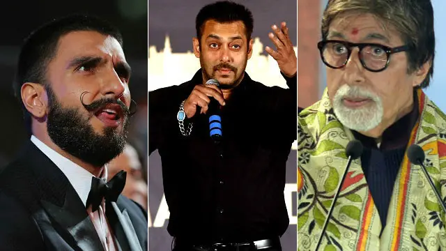 ادکاروں میں مقابلہ رنویر سنگھ، سلمان خان اور امیتابھ بچن میں ہے
