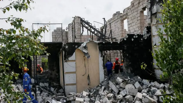 Пожар в Леточках