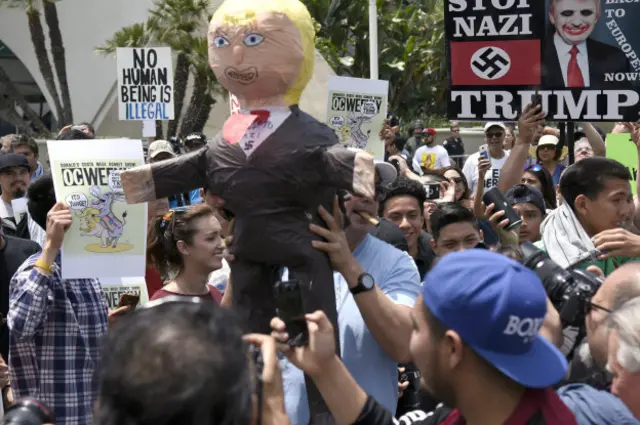 На ралли противников Трампа