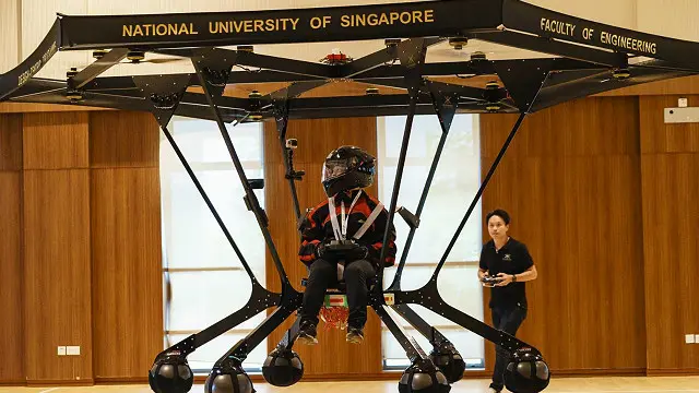 Пока что летные испытания Snowstorm проводятся в помещении, а сам аппарат при этом крепится к земле тросом