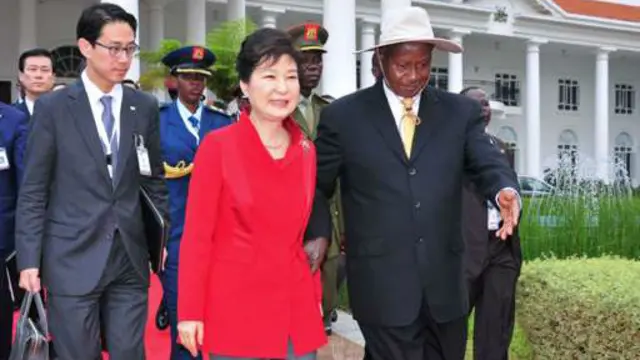 Les deux dirigeants ont signé plusieurs accords lors de la visite de Park Geun-Hye ce week-end