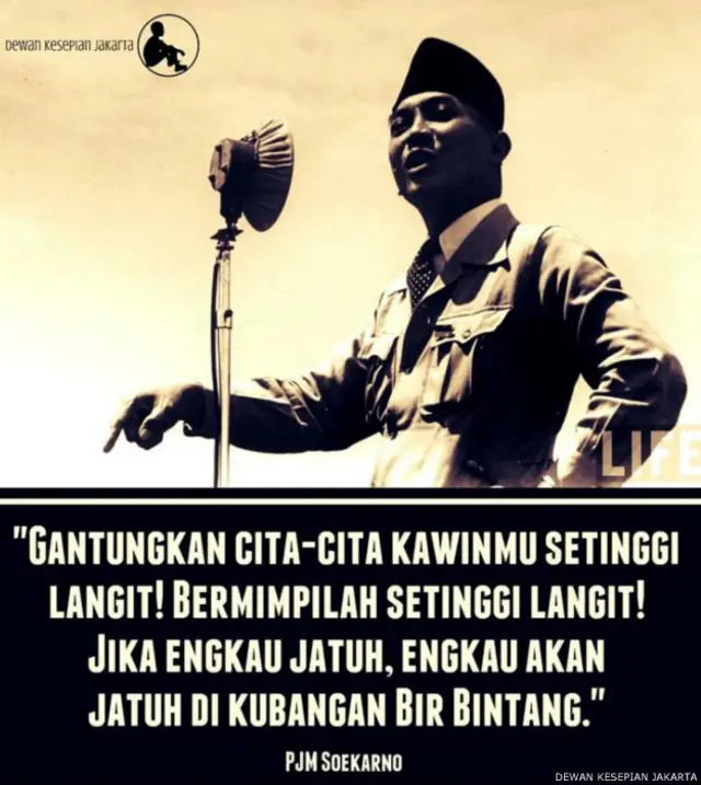 "Sindiran dari Bung Besar yang menjelaskan mengapa banyak anak muda terjerembab ke jurang mirasantika," tulis Dewan Kesepian Jakarta dalam Facebook mereka. 