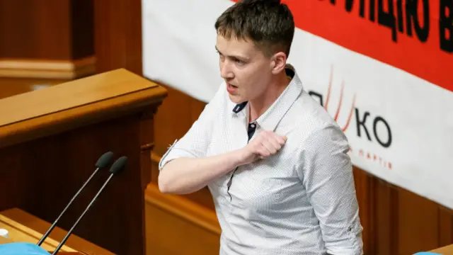 Савченко выступает в Раде