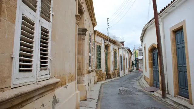 Пустые улицы пограничной Никосии