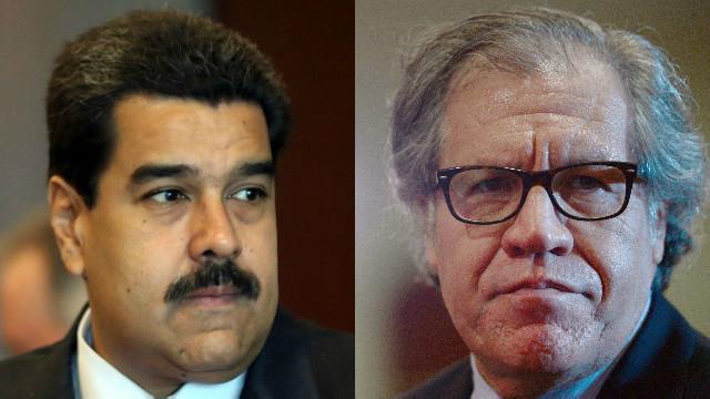 Nicolás Maduro y Luis Almagro