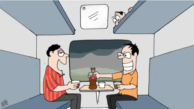 ٹرین میں بھی شراب پینے والے پینے کا انتظام کر لیتے ہیں