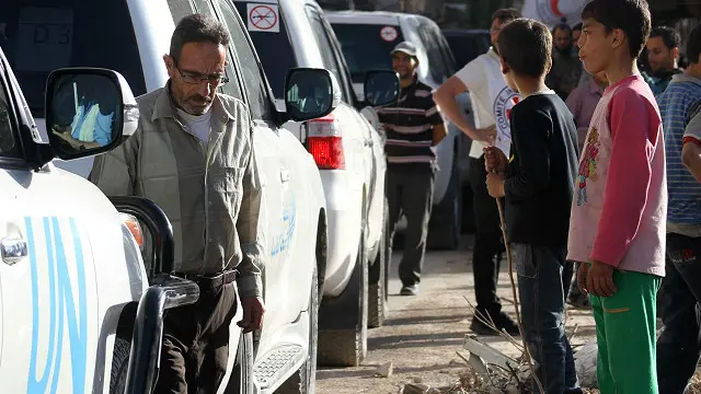 أول مساعدات تصل داريا منذ 2012