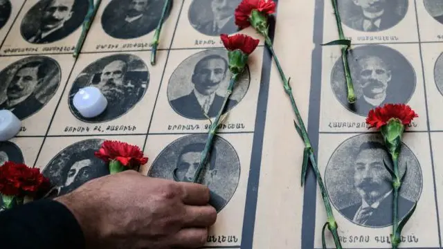 يقول الأرمن أن 1.5 مليون أرمني قتلوا ما بين 1915 و1917، عندما كانت الإمبراطورية العثمانية تتهالك.