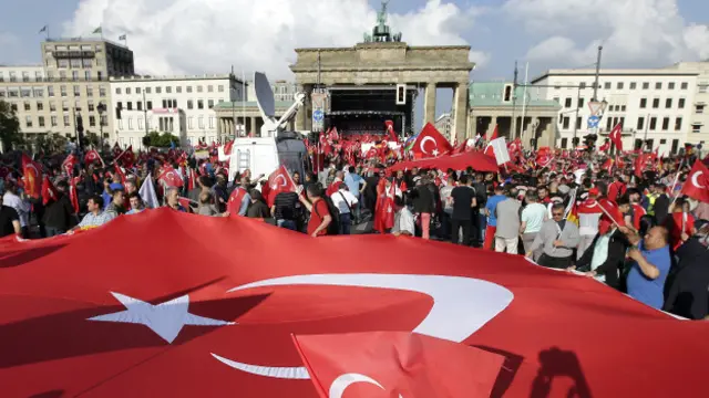 Протесты в Берлине