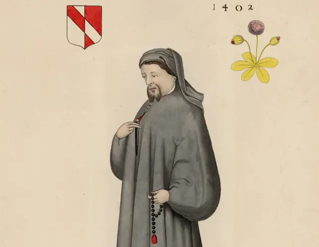 Aunque parece un monje, Chaucer disfrutó de los pasatiempos de la corte: la caza, el ajedrez, las justas de caballeros y el arte del amor.
