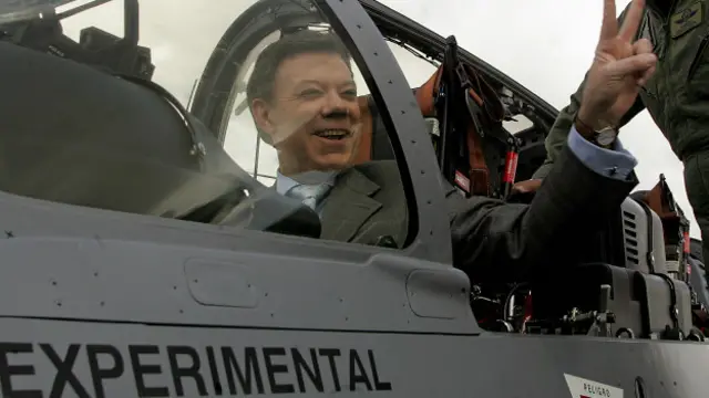 哥伦比亚总统桑托斯（Juan Manuel Santos）。