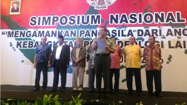 Simposium bertema "Mengamankan Pancasila dari Ancaman Kebangkitan PKI dan Ideologi Lain" menghasilkan sembilan poin rekomendasi.