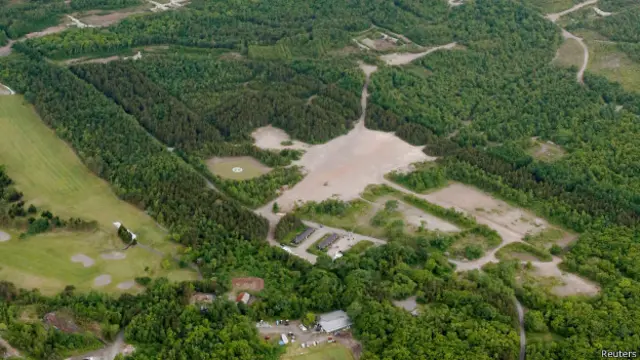 Так с воздуха выглядит военная база, где Ямато нашел убежище
