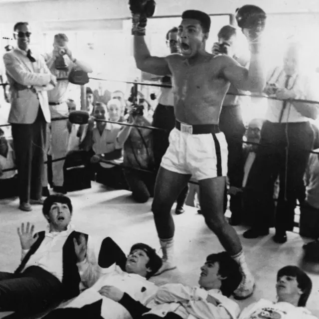 Mohamed Alí con los Beatles