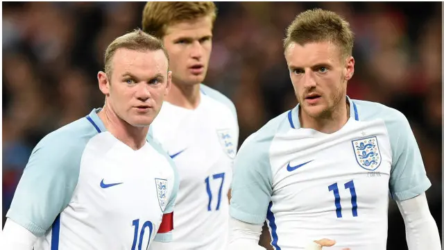 Wayne Rooney (số 10) và Jamie Vardy (số 11) sẽ là hai trong số các trụ cột của sức mạnh tấn công của tuyển Anh tại Euro 2016.