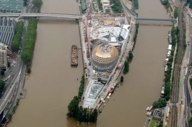 Париж, вид сверху