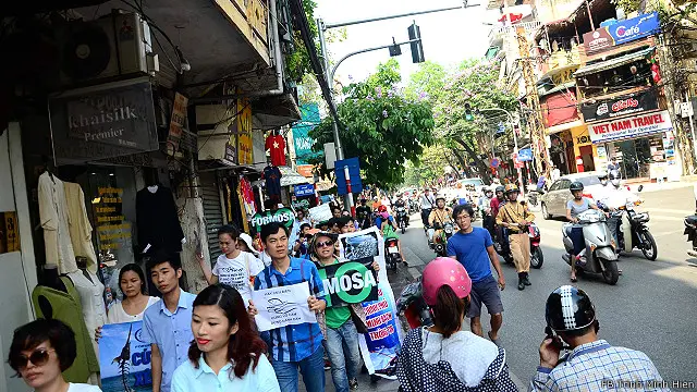 Cuộc tuần hành diễn ra vào ngày 5/6 là ngày Quốc tế về Môi trường.