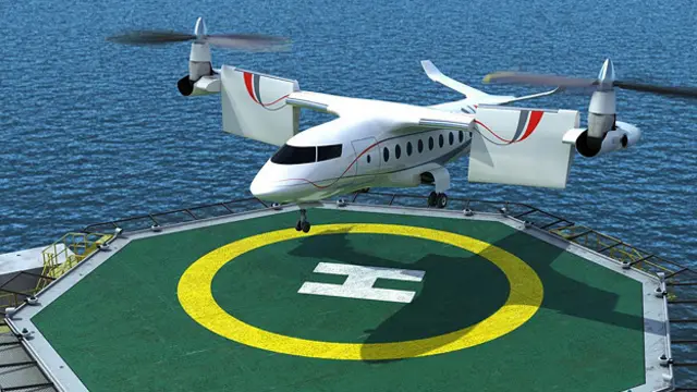 Конвертоплан NGCTR рассчитан на перевозку 20 пассажиров