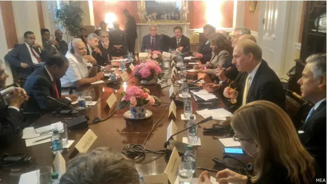 प्रधानमंत्री मोदी वॉशिंगटन के नामीगिरामी थिंक टैंक्स के साथ