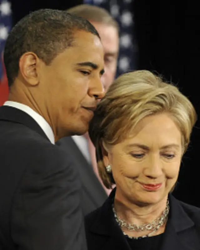 Barack Obama y Hillary Clinton