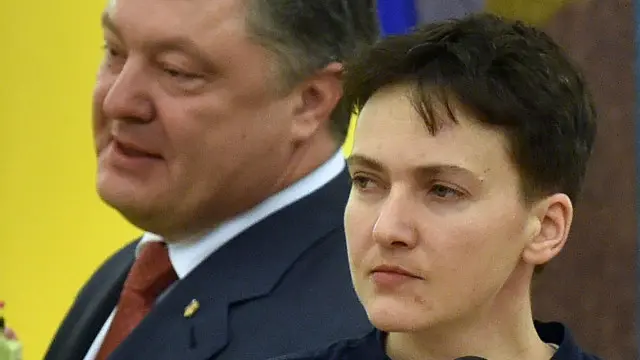 Савченко и Порошенко