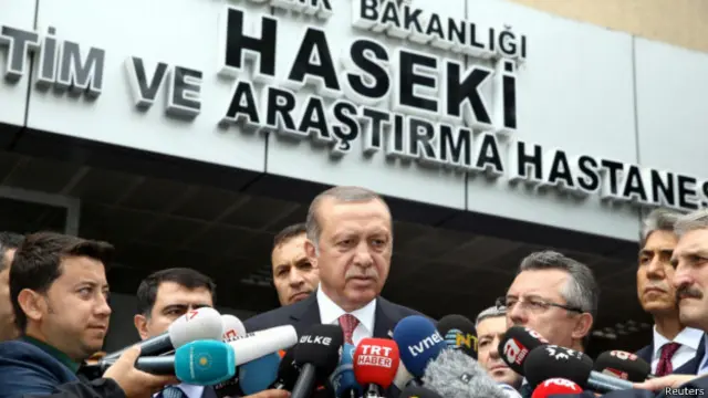 Prezident Erdoğan "terrorla mübarizə"də qərarlı olduğunu deyib.