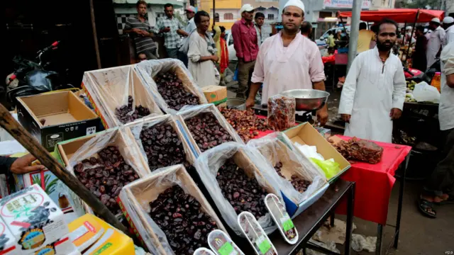 भोपाल में खजूर की दुकान. 