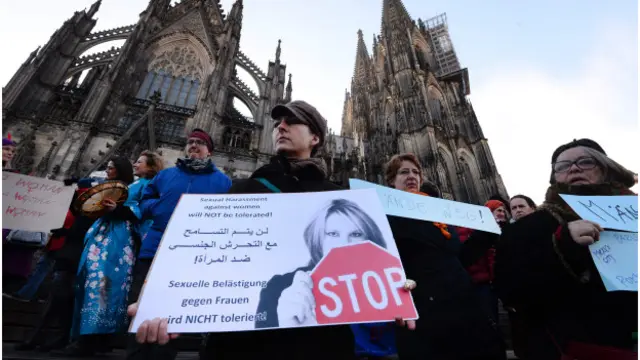 Акция протеста в Кельне