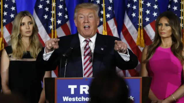 特朗普在紐約特朗普國家高爾夫俱樂部發表演講