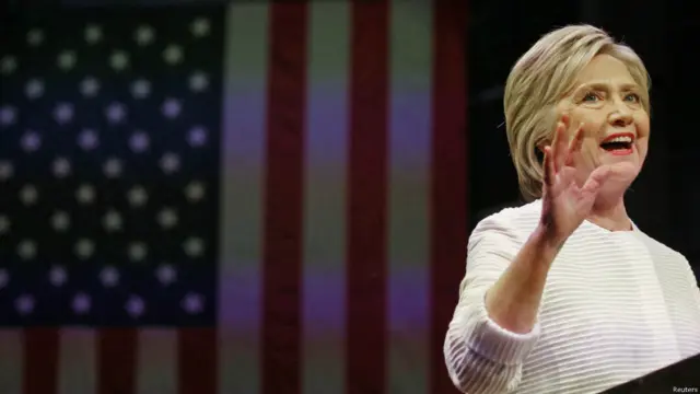 希拉里在纽约布鲁克林发表嬴得提名演说