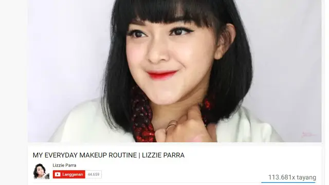 Vlogger Lizzie Parra: "Karena iklan seorang pengunggah aktif YouTube bisa mengantongi Rp60 juta per bulan."