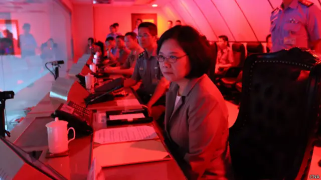 蔡英文在衡山指挥所