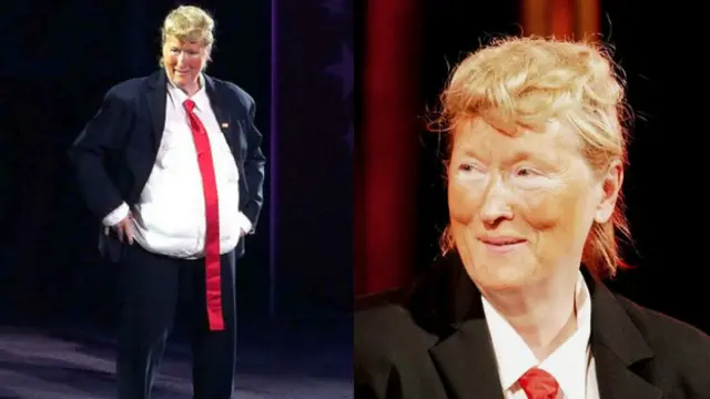 Мерил Стрип в образе Трампа