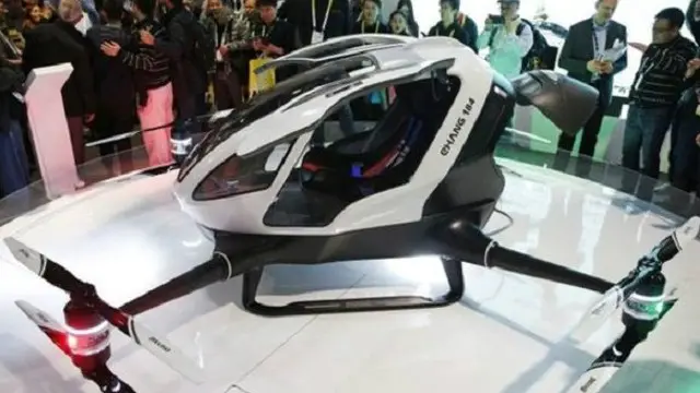 تم عرض هذا التاكسي خلال معرض الإلكترونيات الاستهلاكية في لاس فيغاس لهذا العام